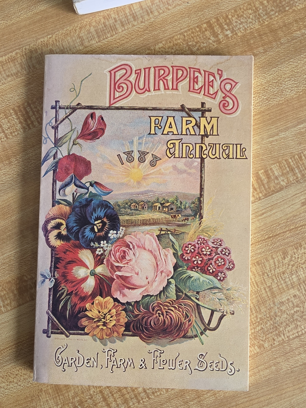 Burpee's Farm Annual 1888 Vintage Floral Seed Catalog